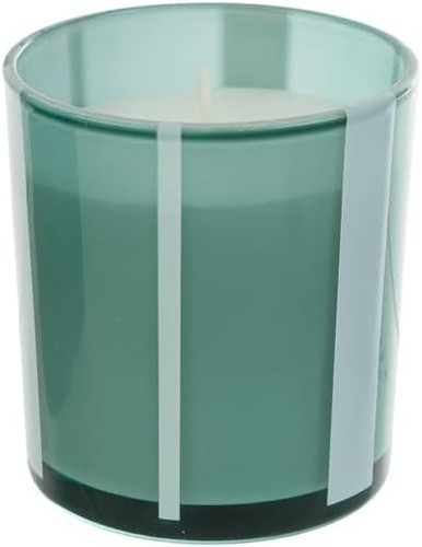 Candela vaso vetro verde - candela,