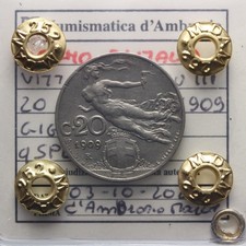 DN - Regno d'Italia - 20 centesimi 1909 qSPL - Vittorio Emanuele III - 13663