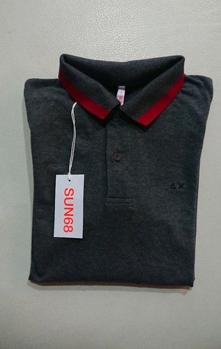 Polo sun68 bambino blu - polo,