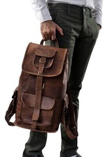 Zaino Vintage In Vera Pelle