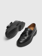 ?Mocassini scarpe eleganti Selected Homme SLHTIM LEATHER KILTIE LOAFER BLACK