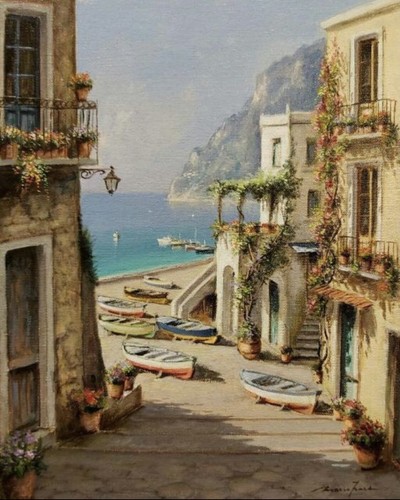 Mario irace olio tela - olio, 24x30