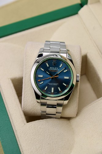 Rolex milgauss 116400gv blue - milgauss, z