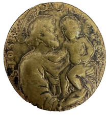 Medaglia religiosa San Giuseppe col Bambino  ae ora pronobis MB