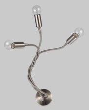 Applique lampada da parete braccio flessibile design moderno bagno soggiorno E14