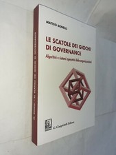 LE SCATOLE DEI GIOCHI DI GOVERNANCE - MATTEO BONELLI - GIAPPICHELLI - 2020