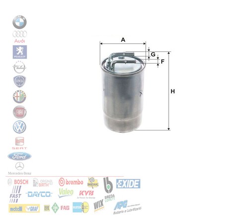 Filtro carburante gasolio opel - gasolio,