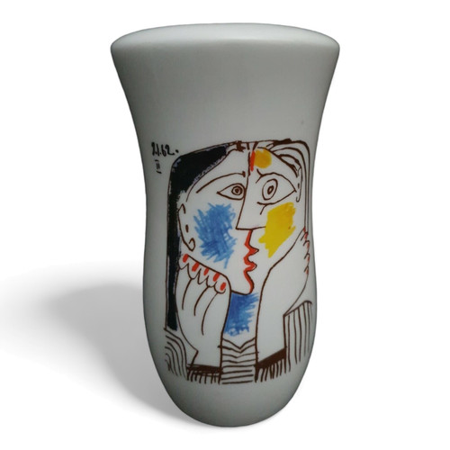 Vaso ceramica bianco tete - -,
