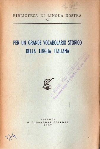 Per grande vocabolario - per, un