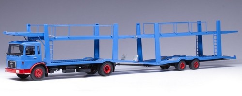 Man truck car transporter with - man,