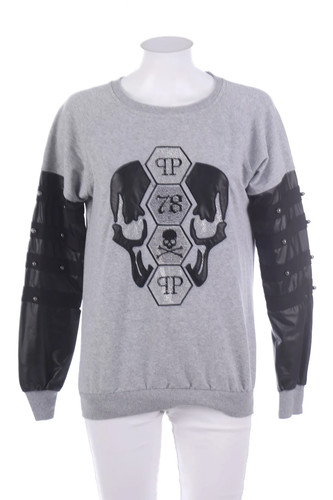 Felpa philipp plein grigia - felpa, l