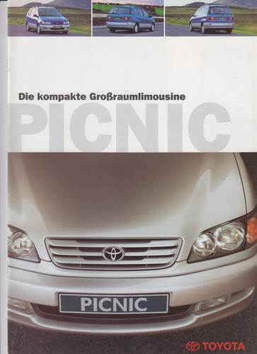 Toyota picnic depliant 1996 - toyota, /