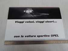BROCHURE ORIGINALE OPEL KADETT RALLYE COMMODORE GS REKORD SPRINT ITAL. DEPLIANT
