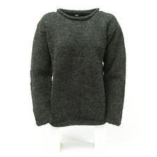 Pullover Nero Lana Donna Uomo