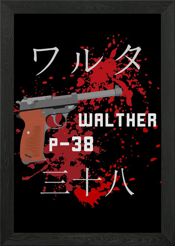 Walther p38 poster - arte, da