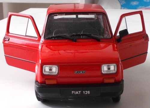 Fiat 126 welly metallo - fiat,