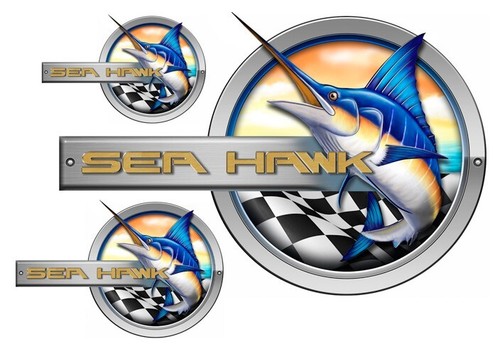Adesivi design sea hawk - di,
