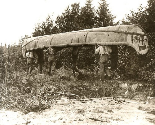 Giant hudson bay company canoe - giant,