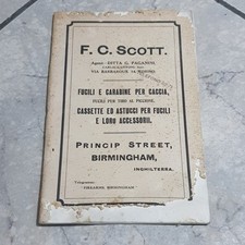 F. C. Scott Catalogo Fucili E