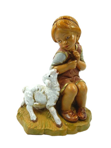Bimba con agnello fontanini - bimba,