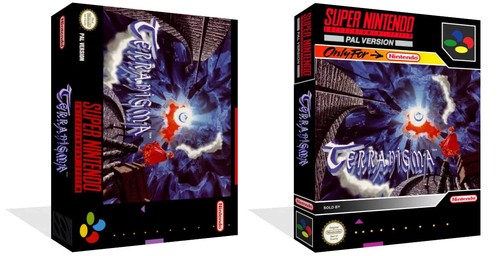 Terranigma snes game - snes, box