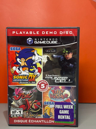Gamecube playable game demo - gamecube, 5-game