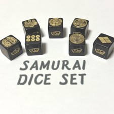 Set 7 dadi kanji samurai