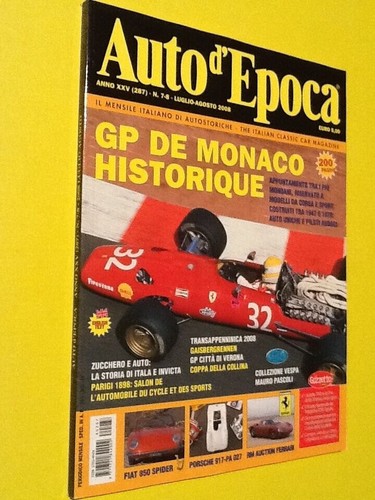 Auto epoca luglio agosto - d'epoca, luglio-agosto