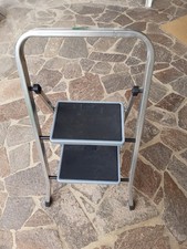 SCALETTA PIEGHEVOLE 2 PIOLI ALLUMINIO DA CASA PICCOLA COMODA
