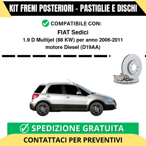 Kit freni posteriori per - kit,