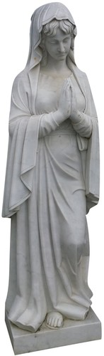Statua madonna lourdes marmo - statua,