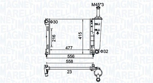 Adatto per radiatore fiat - radiatore, 500