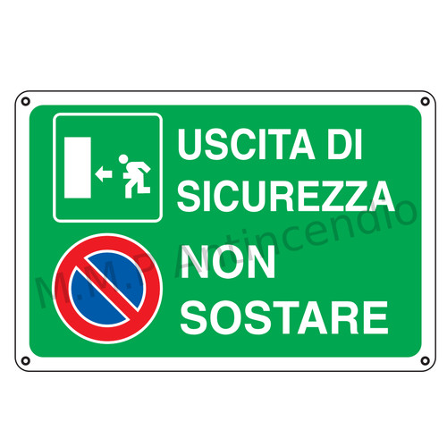 Cartello segnaletico uscita - cartello,