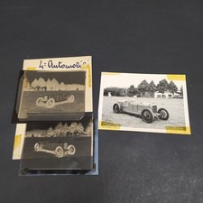 Lotto di 2 negativi e foto della vettura Alfa Romeo P2. Segni adesivo