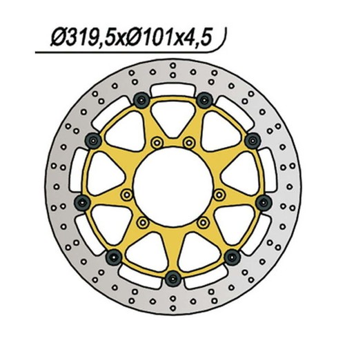 Disco freno 019 flottante - disco,