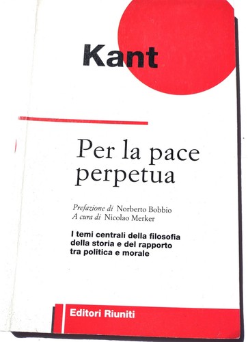 Kant per pace perpetua - la,
