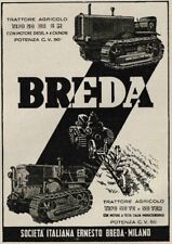 PUBBLICITA' 1951 TRATTORE BREDA TIPO 70 DR CINGOLI TRATTRICE AGRICOLA  DIESEL