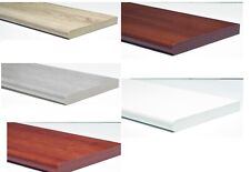 MENSOLA IN LEGNO DA MURO STONDATA BIANCA NOCE ROVERE CILIEGIO VARIE MISURE