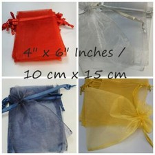 Borse regalo organza | borse favori | borse gioielli | borse con cordino | 4 taglie 