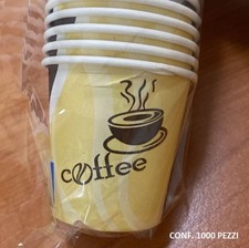 bicchierini da caffè di carta bicchieri bicchiere MONOUSO 75ML 1000 pz beige