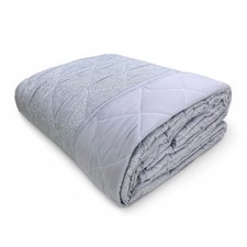 Trapuntino Fiocco – Copriletto Trapuntato Boy Grigio – Mezza Stagione, Microfibr