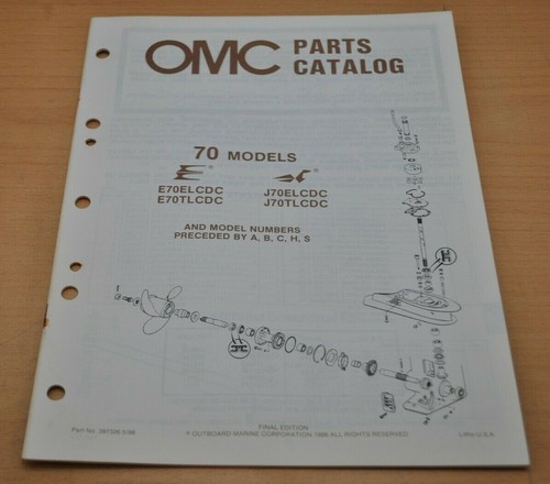 Omc evinrude models - omc, e70