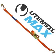 CINGHIA FASCIA ANCORAGGIO CRICCHETTO CON GANCIO 8METRI - FASCIA 50MM - 2500daN