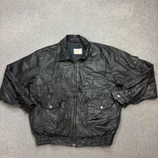 Giacca volante pelle adulto media nera bomber aviatore volo militare USA uomo*