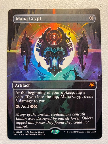 Mtg borderless mana crypt - mtg,