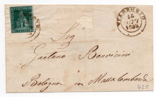Toscana 1853 crazie - 1853, busta