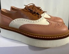 Tod's brogues donna nuovo con borsa coulisse originale taglia 5,5 marrone rosa