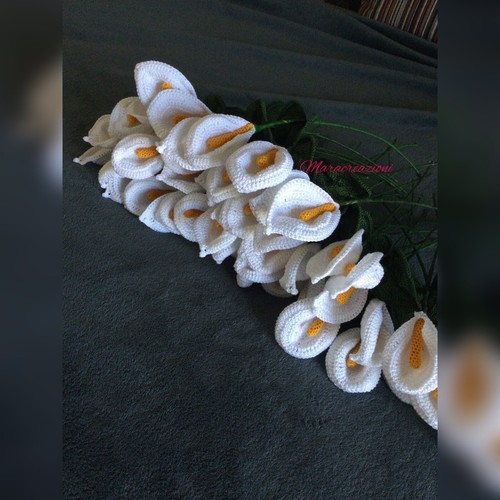 Calla uncinetto bomboniera - calla,
