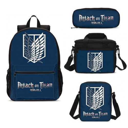 Attack titan zaino scuola - on,