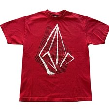 y2k Volcom Surf Wear Stone Graphic Grunge Skater Camicia Cyber Goth Uomo Taglia Lg